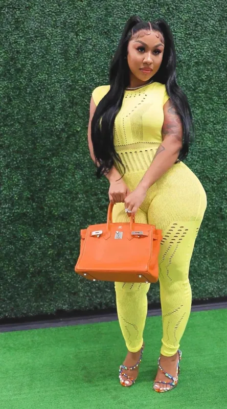 Bad Bish Lingerie Jumpsuit - Yellow sold by Sassyluxe