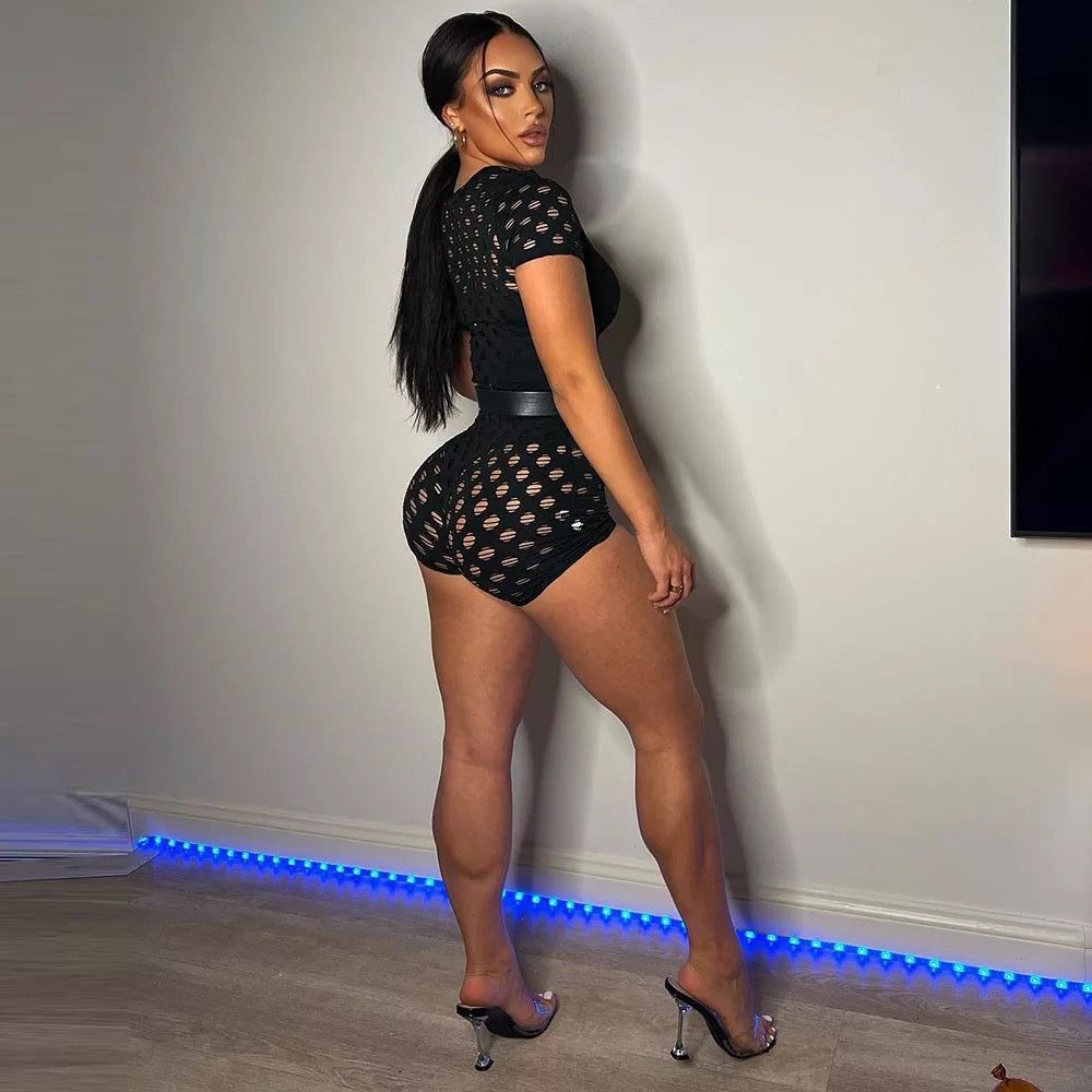 Seductive Playsuit - Black sold by Sassyluxe