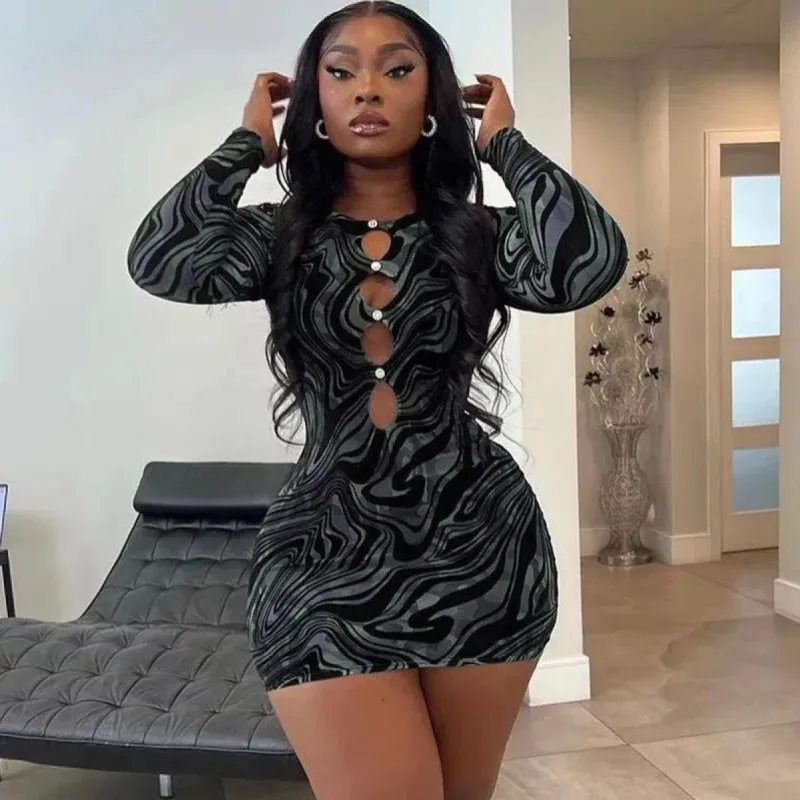 Marble Swirl Mini Dress sold by Sassyluxe