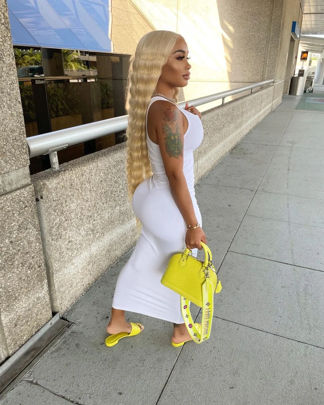 Ribbed Maxi Dress - White sold by Sassyluxe product image thumbnail 3