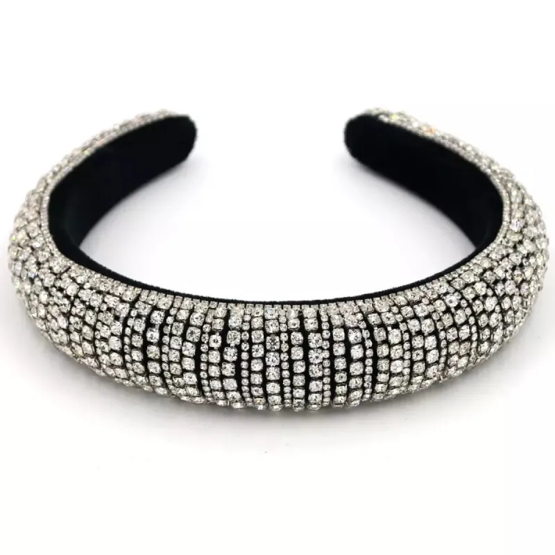 Diamond Jewelled Headband - Silver sold by Sassyluxe