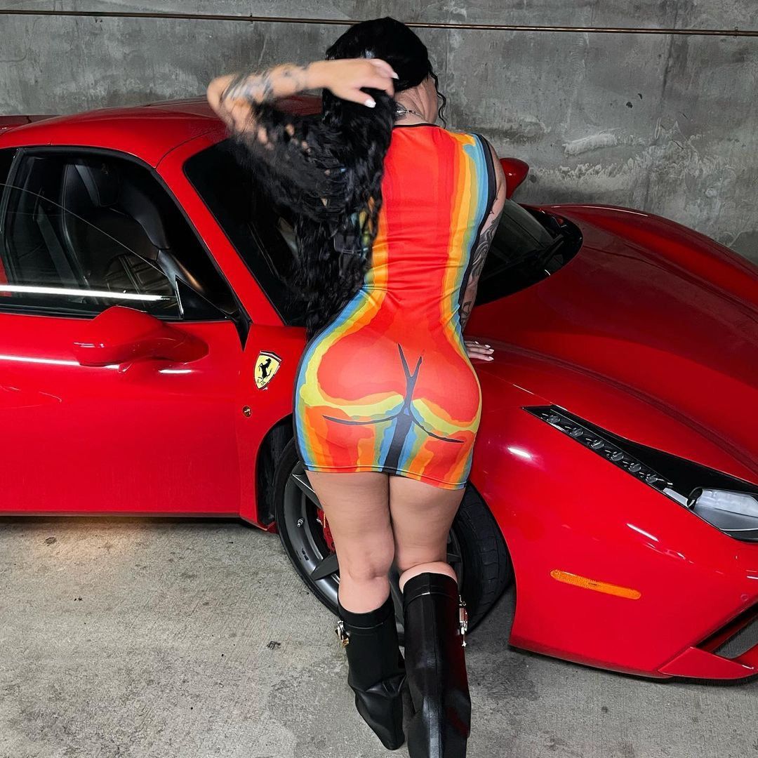 Heat Map Mini Dress sold by Sassyluxe product image thumbnail 4