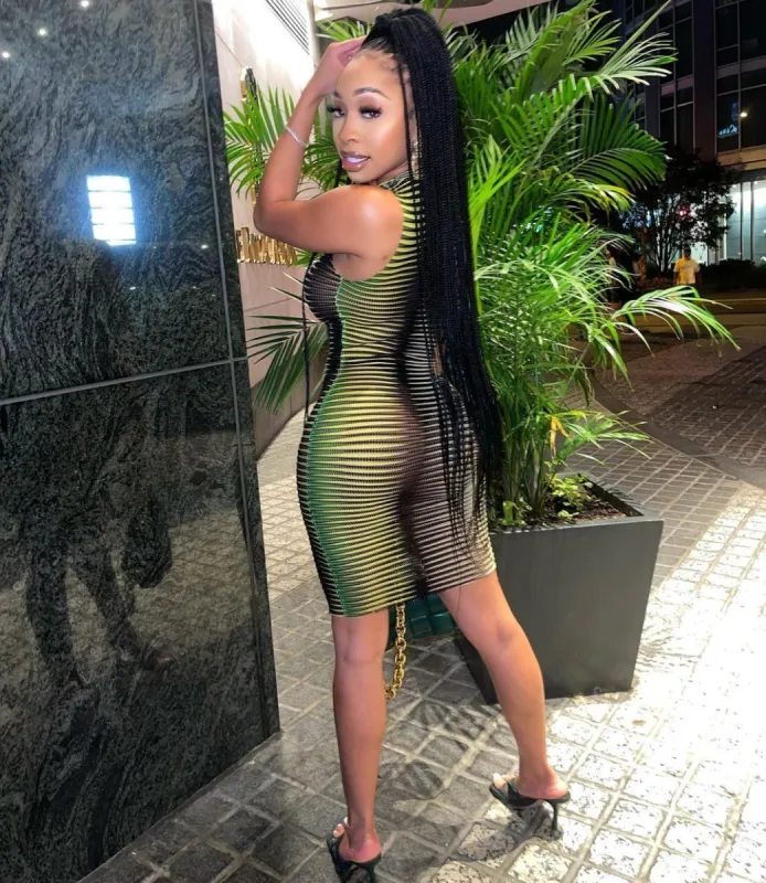It’s a Vibe Mini Dress - Green sold by Sassyluxe