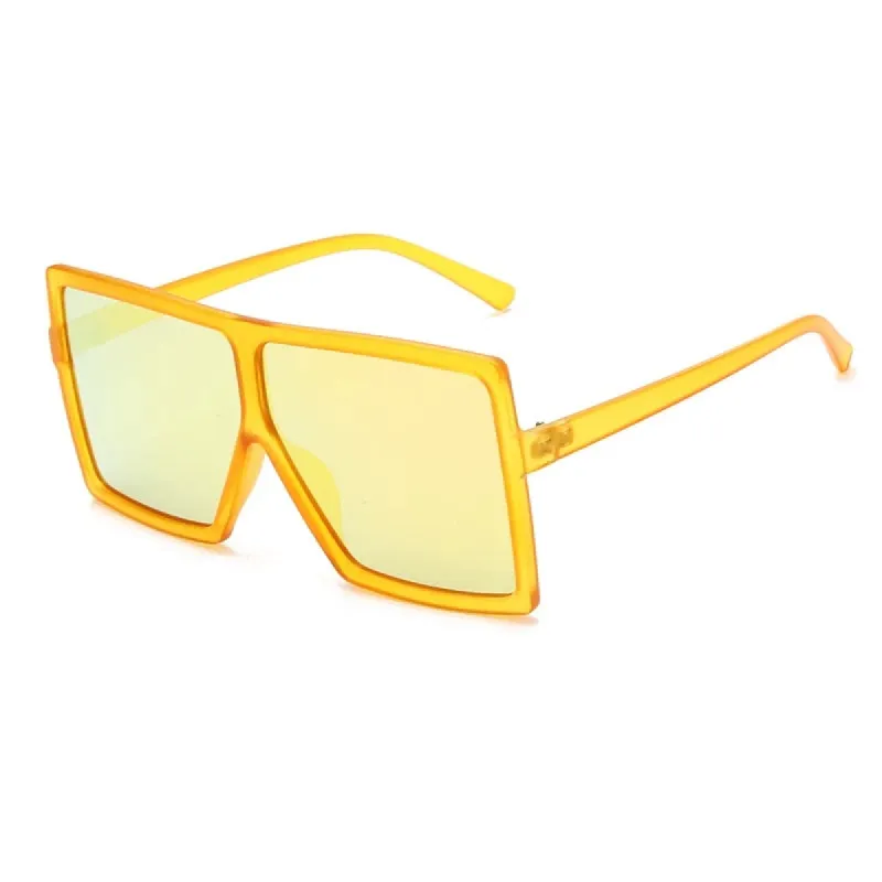 Oversized Square Sunglasses - Yellow sold by Sassyluxe