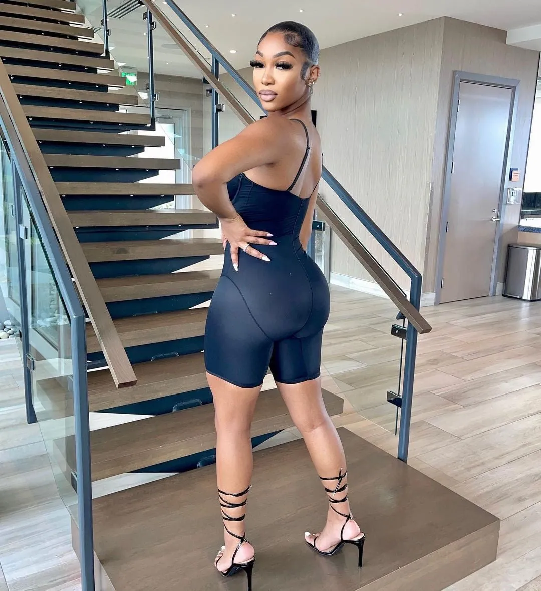 Body On Me Romper - Black sold by Sassyluxe product image thumbnail 2