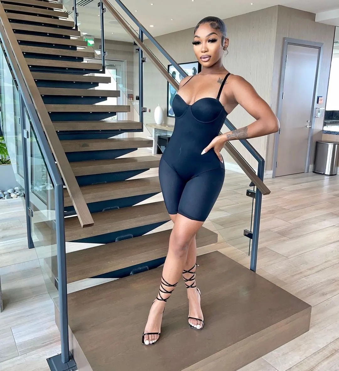 Body On Me Romper - Black sold by Sassyluxe