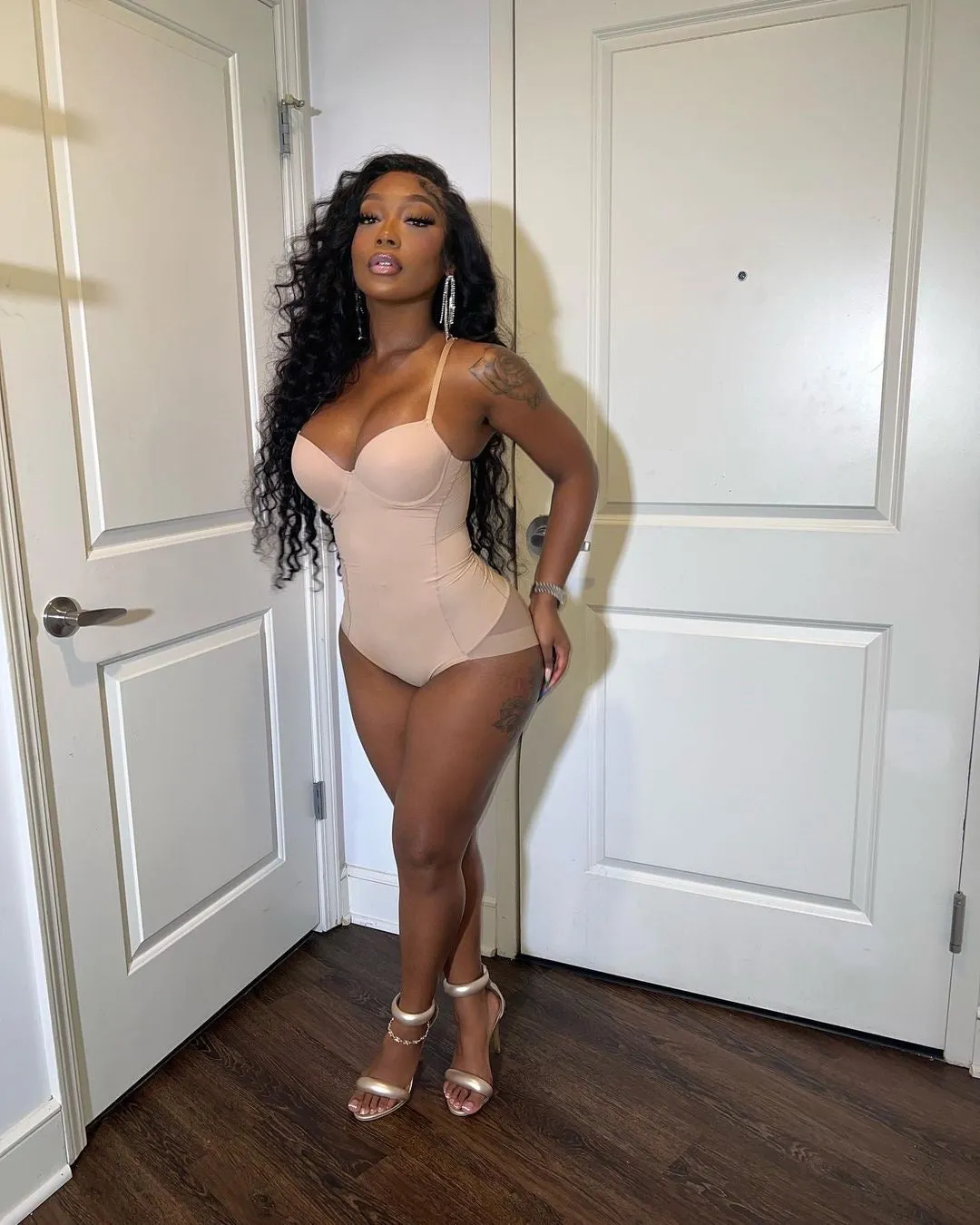 Body On Me Bodysuit - Nude sold by Sassyluxe product image thumbnail 4