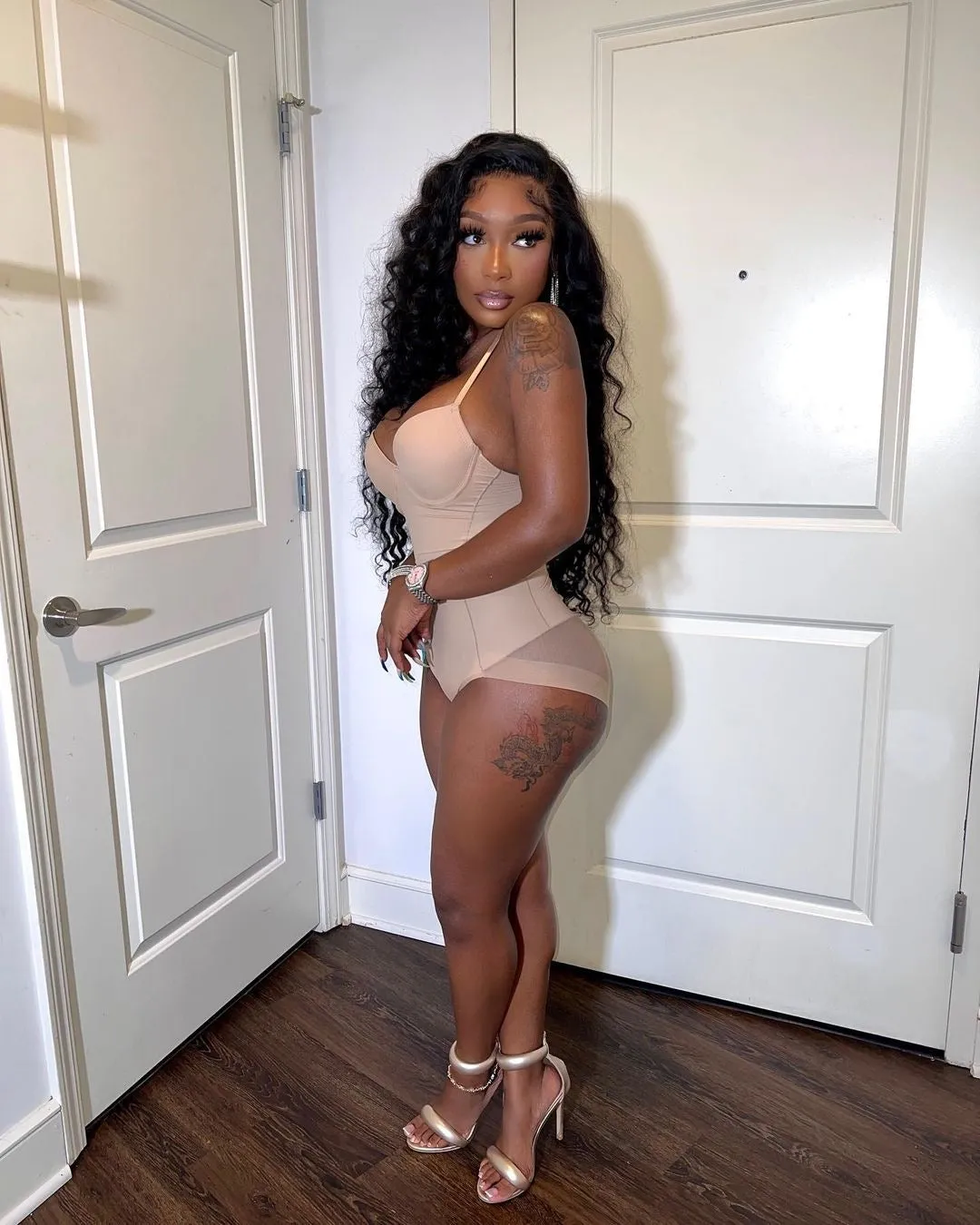 Body On Me Bodysuit - Nude sold by Sassyluxe product image thumbnail 2