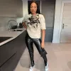 Hot Girl Shxt Split Hem PU Pants sold by Sassyluxe