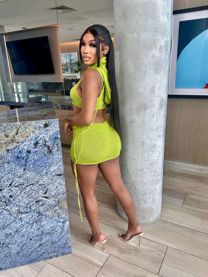 Game Over Skirt Set - Green sold by Sassyluxe product image thumbnail 3