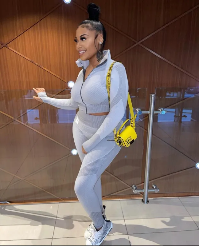 Airport Run 3 Piece Active Set - Grey sold by Sassyluxe