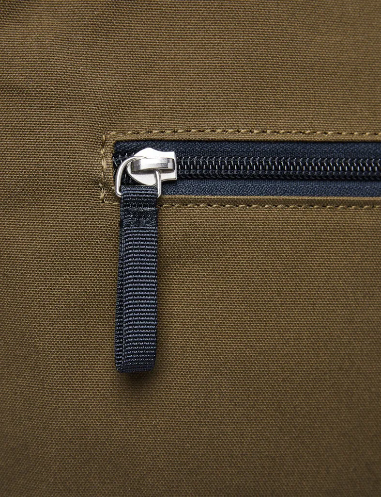 Sandqvist Tony Tote Backpack (Vegan) - Olive Green/Navy Blue sold by Article London product image thumbnail 3