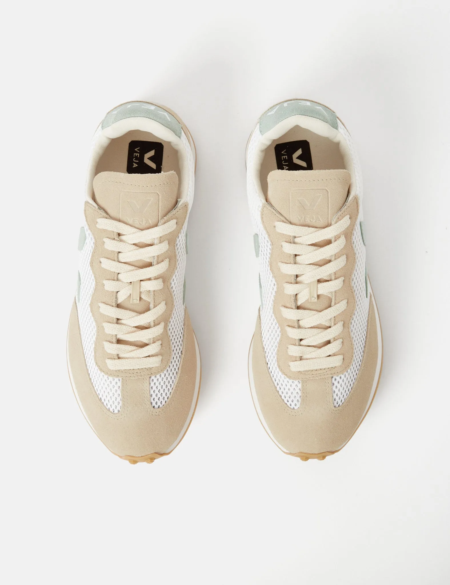 Women's Veja Rio Branco Light Aircell Trainers - Lunar/Matcha sold by Article London product image thumbnail 5