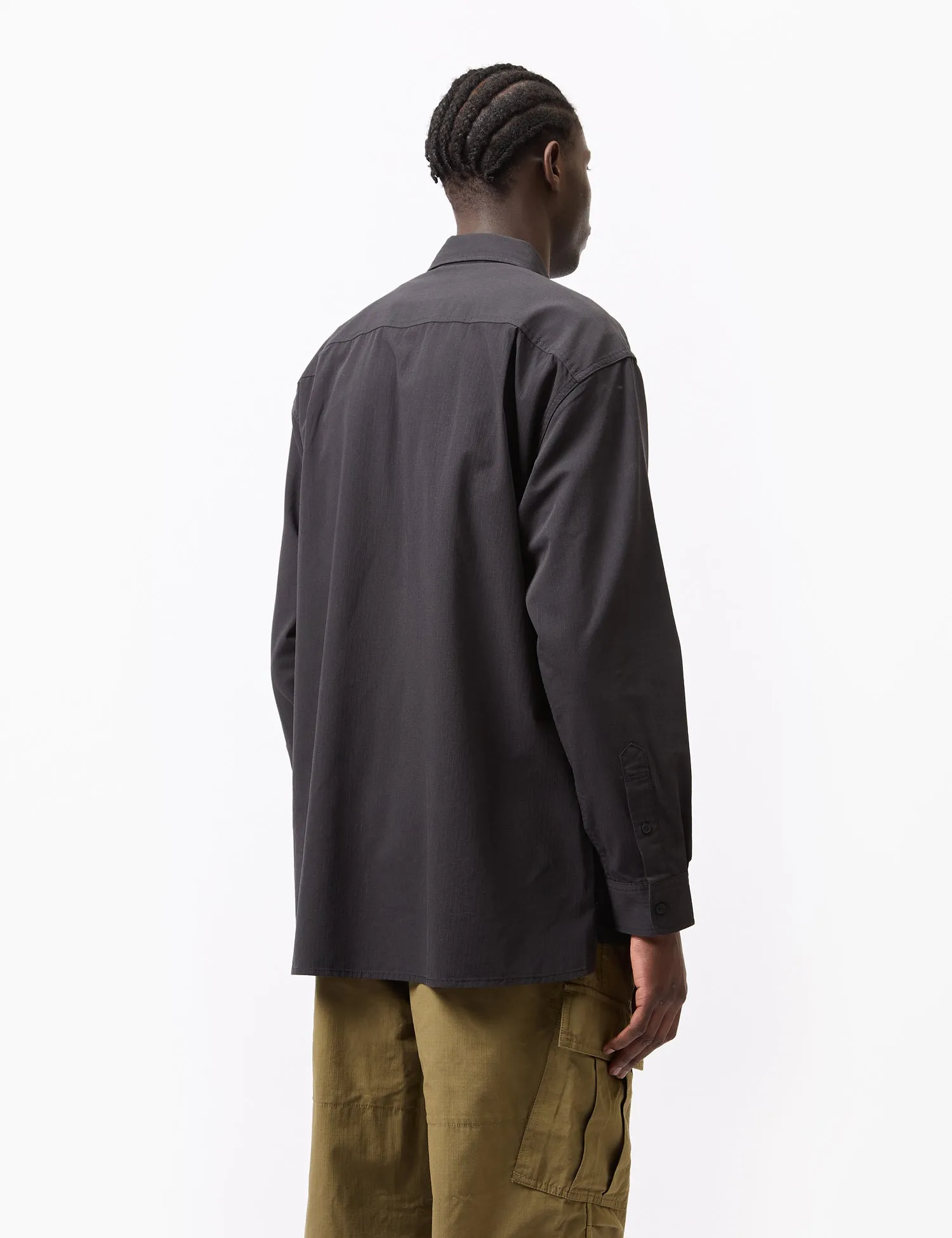 Snow Peak Takibi Light Ripstop Long Sleeve Shirt - Black sold by Article London product image thumbnail 4