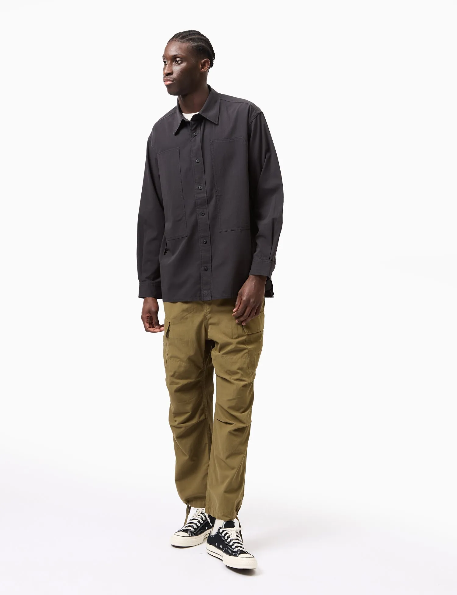 Snow Peak Takibi Light Ripstop Long Sleeve Shirt - Black sold by Article London product image thumbnail 3