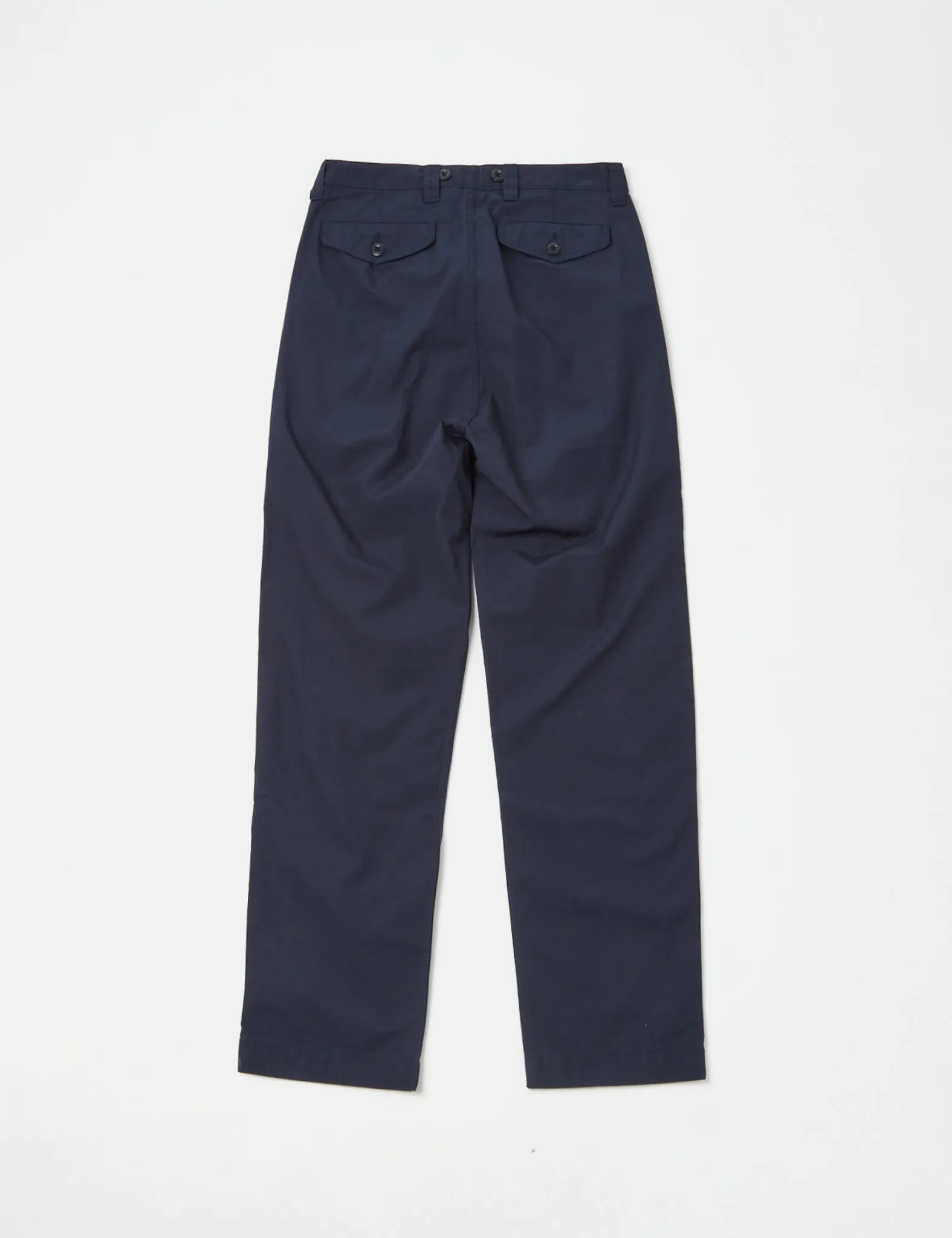 Nigel Cabourn Pleated Chino (Regular) - Black Navy sold by Article London product image thumbnail 3