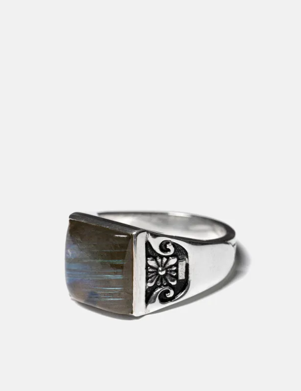 Maple Collegiate Ring (Blank) - Silver 925/Labradorite sold by Article London