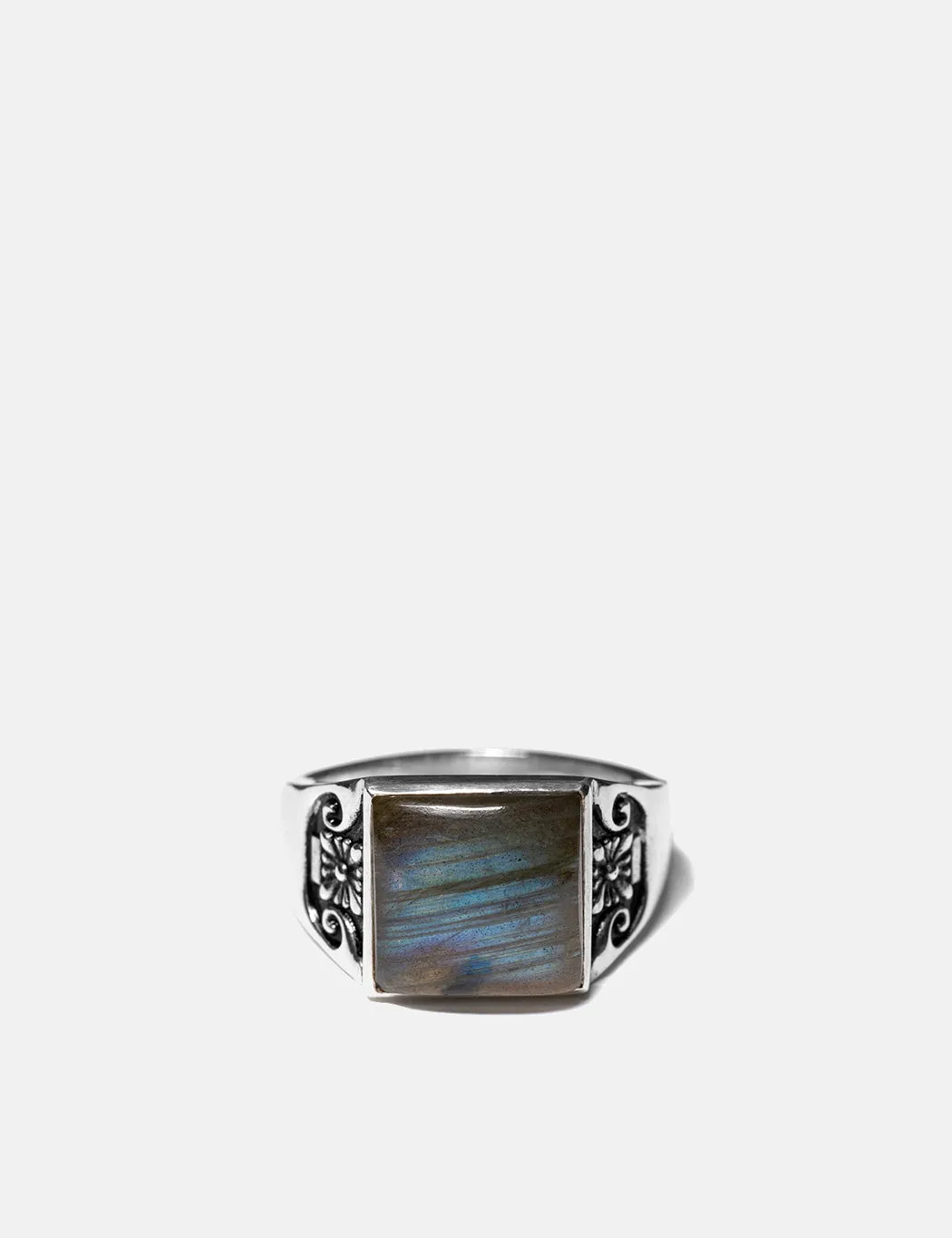 Maple Collegiate Ring (Blank) - Silver 925/Labradorite sold by Article London product image thumbnail 3