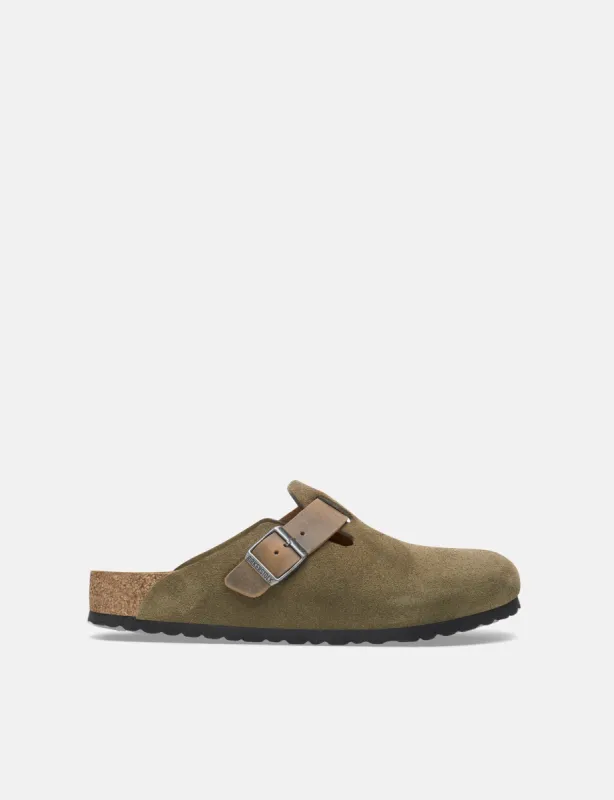 Birkenstock Boston Clogs (Regular) - Thyme Green sold by Article London