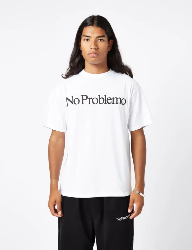 Aries No Problemo T-Shirt - White sold by Article London