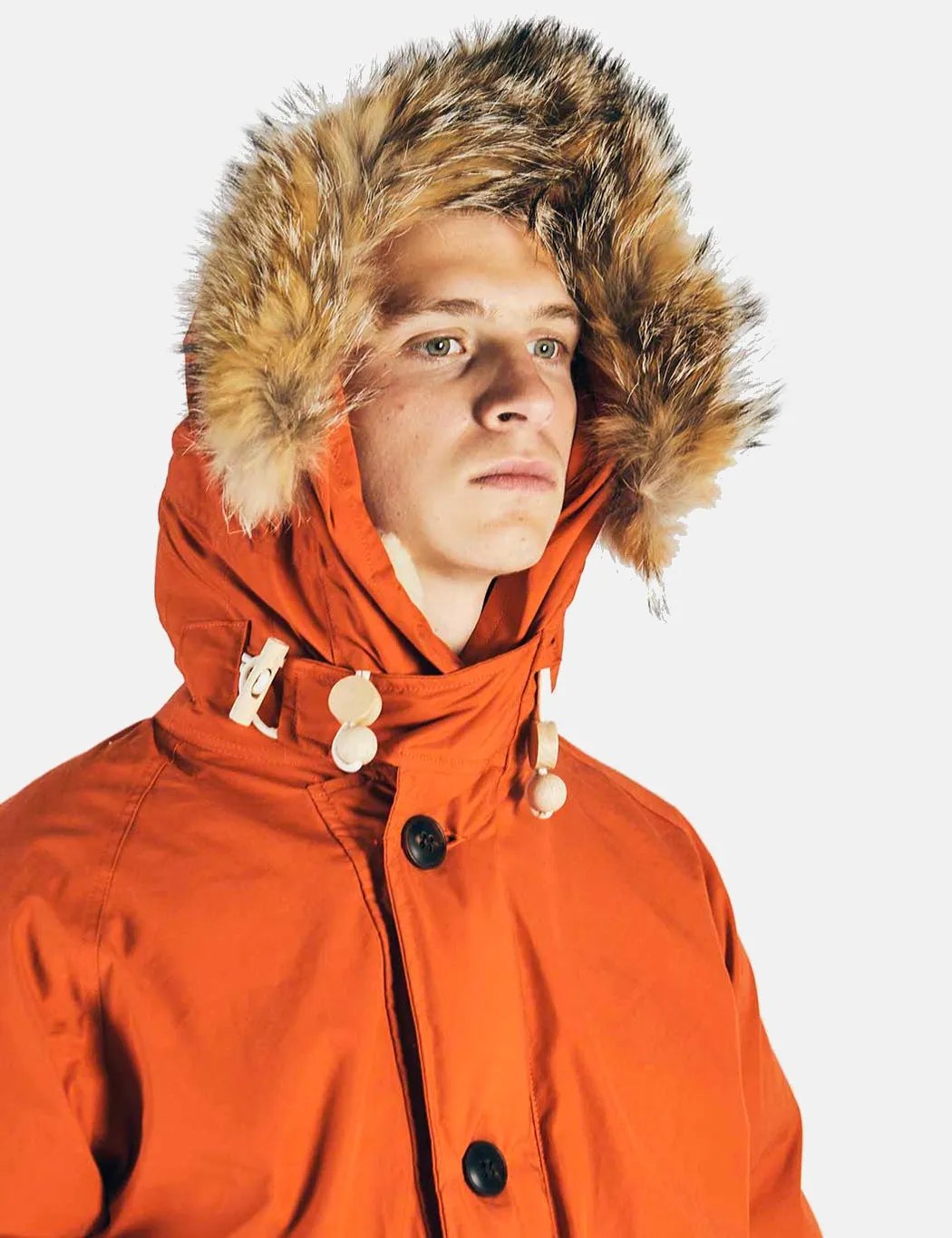 Nigel Cabourn Everest Parka - Vintage Orange sold by Article London product image thumbnail 5