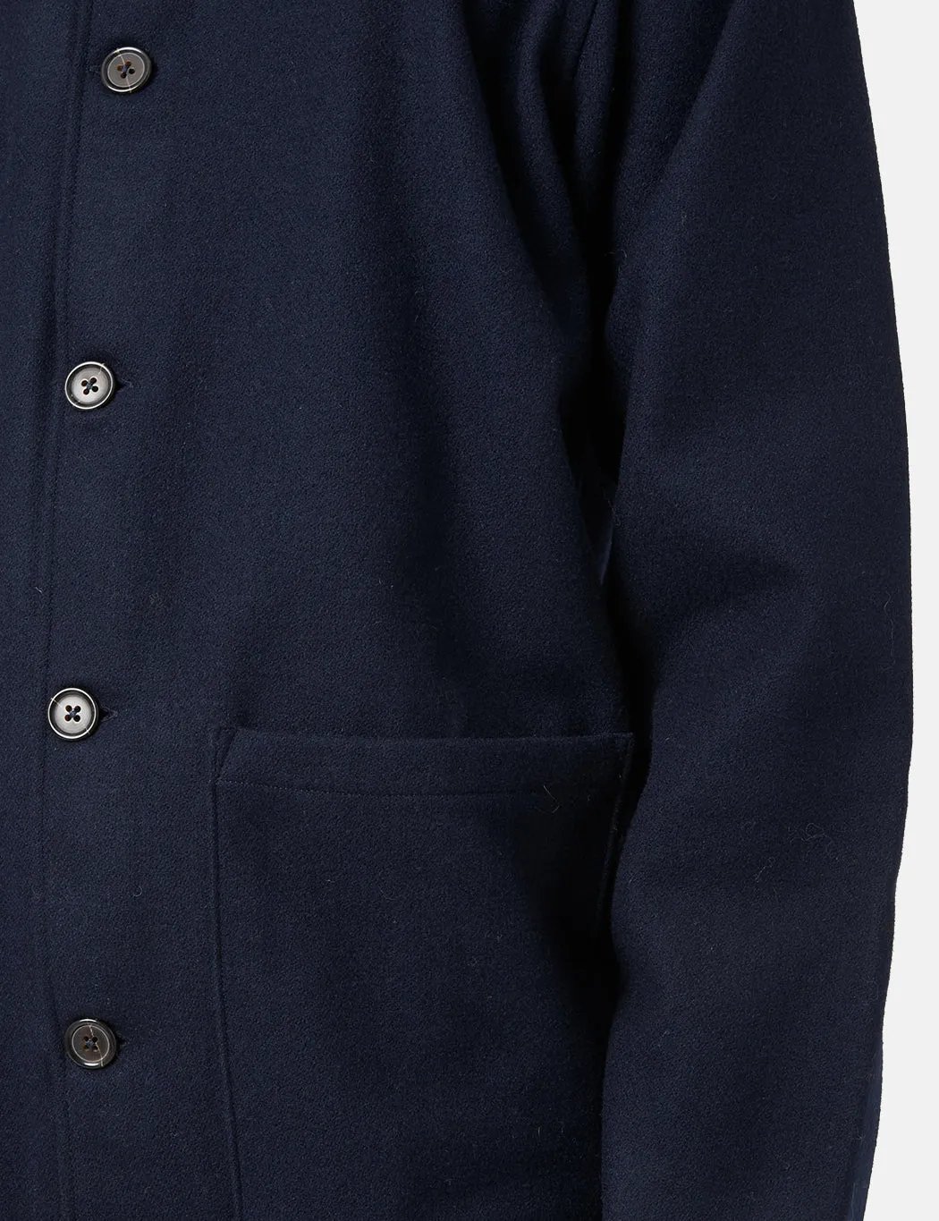Universal Works Easy Overshirt - Navy Blue sold by Article London product image thumbnail 2