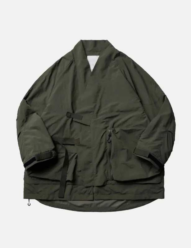GOOPiMADE VO-01 Tech Utility Kimono Jacket - Olive Green sold by Article London