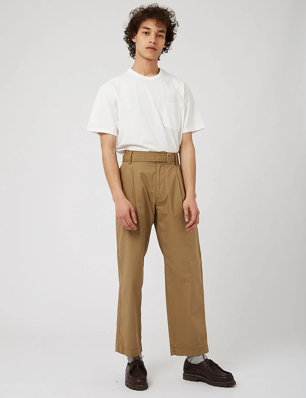 Eastlogue One Pocket T-Shirt - Off White sold by Article London product image thumbnail 3