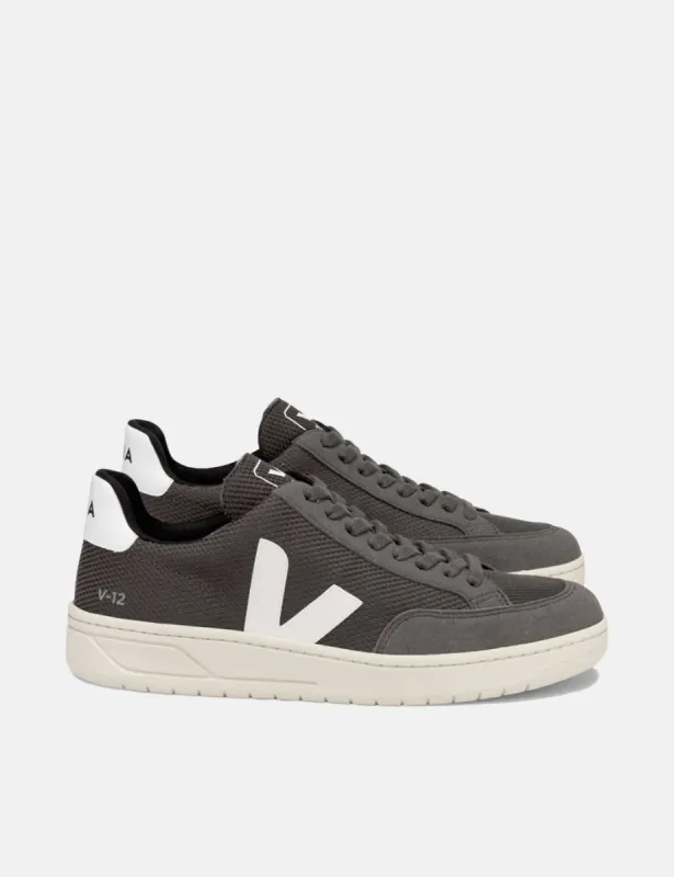 Women's Veja V-12 B-Mesh Trainers - Grafite/White sold by Article London