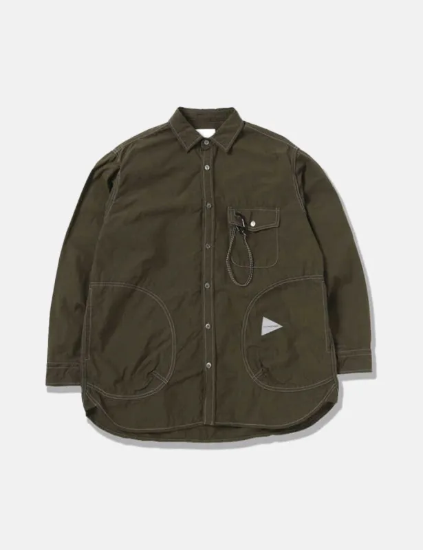 And Wander Cordura Cotton Rip Shirt - Khaki sold by Article London