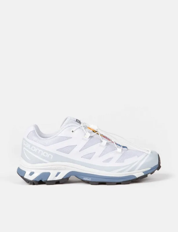 Salomon XT-6 Trainers - Arctic Ice/China Blue/Lunar Rock sold by Article London
