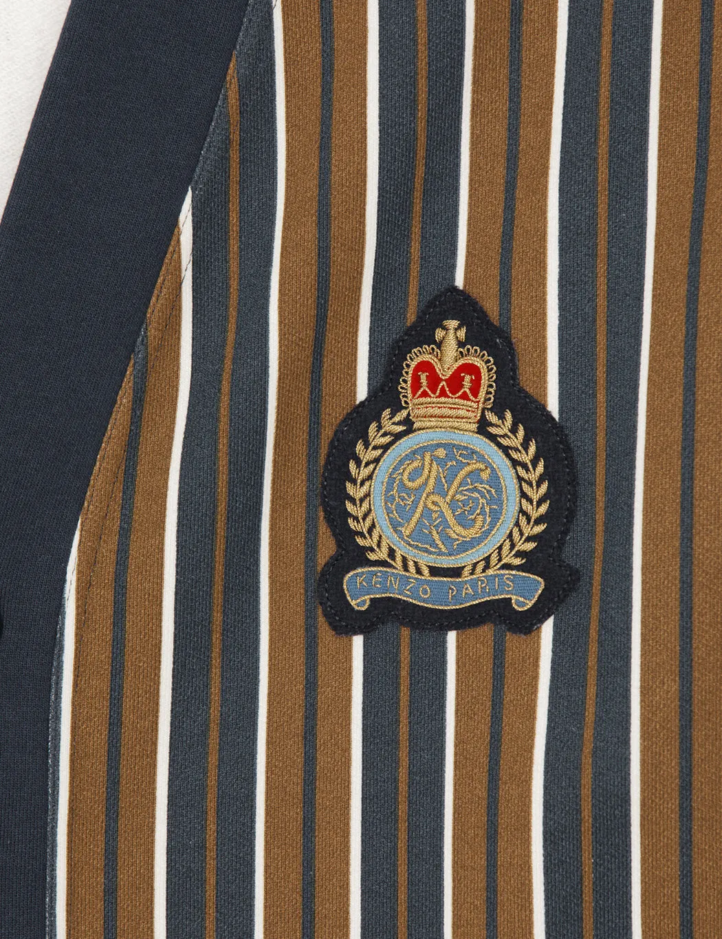 Kenzo Striped Buttoned Cardigan - Moroccan Brown sold by Article London product image thumbnail 2