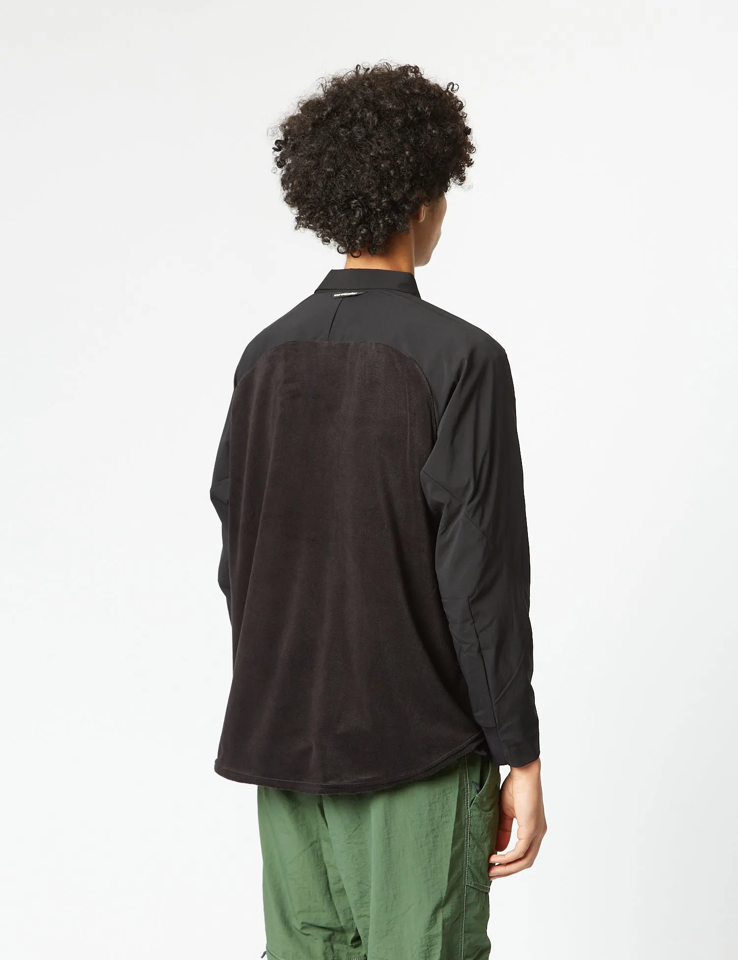and Wander Fleece Base Long Sleeve Shirt - Black sold by Article London product image thumbnail 4