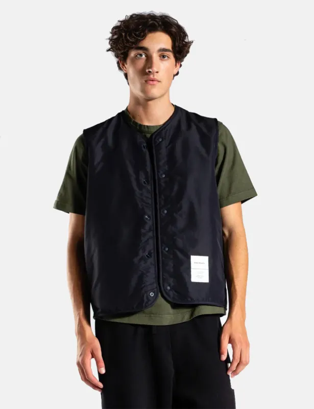 Norse Projects Otto Tab Series Fleece Gilet - Dark Navy Blue sold by Article London