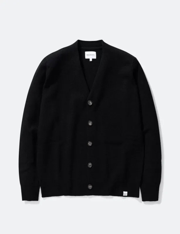 Norse Projects Adam Cardigan (Wool) - Black sold by Article London