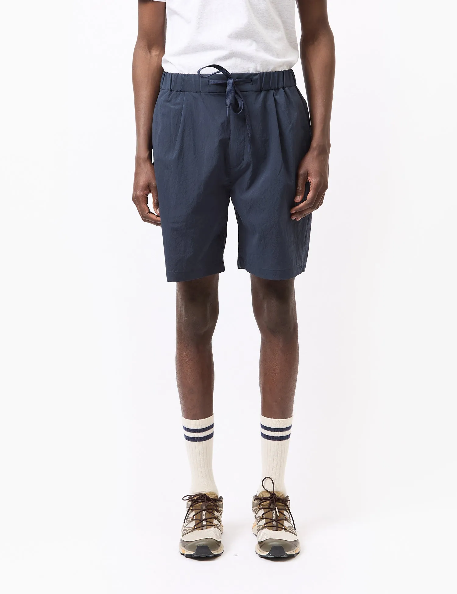 Snow Peak Breathable Quick Dry Shorts - Midnight Blue sold by Article London