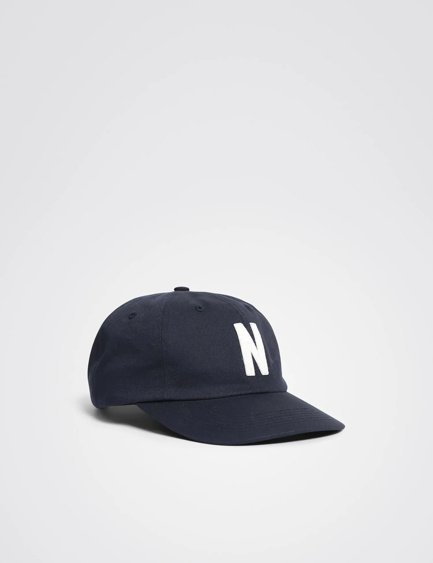 Norse Projects Felt N Twill Sports Cap - Dark Navy Blue sold by Article London