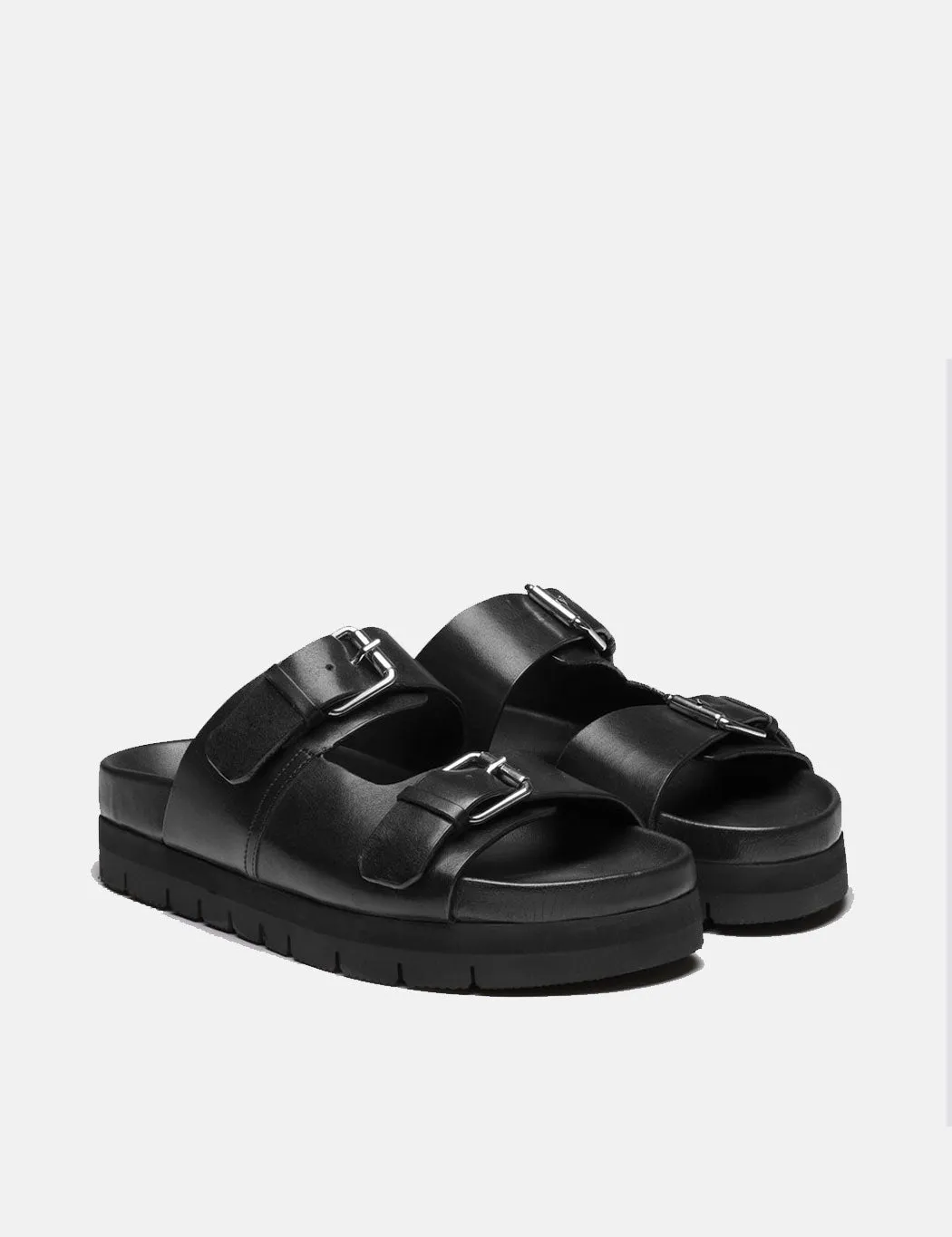 Womens Grenson Flora Slides (Leather) - Black sold by Article London product image thumbnail 3