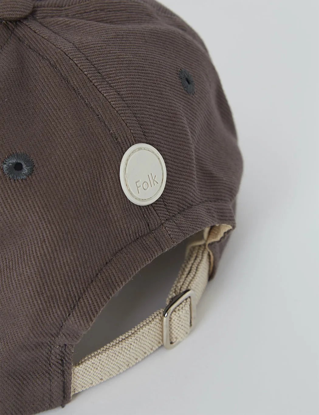 Folk 5 Panel Cap - Coffee Twill sold by Article London product image thumbnail 2