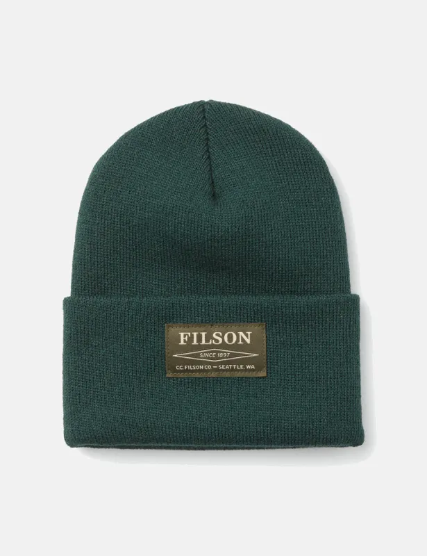 Filson Acrylic Watch Cap - Hemlock Green sold by Article London