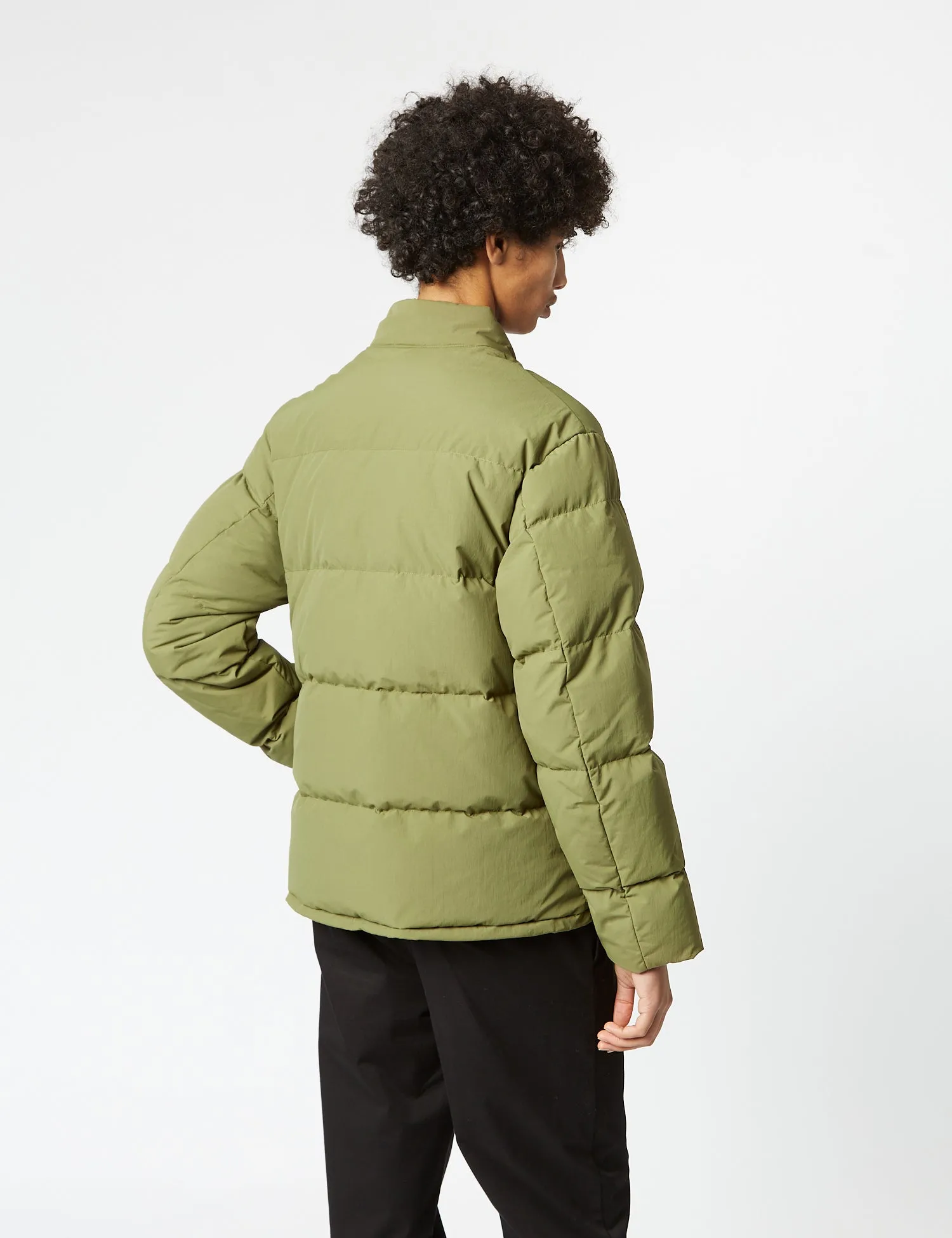 Snow Peak Recycled Down Jacket - Olive Green sold by Article London product image thumbnail 5