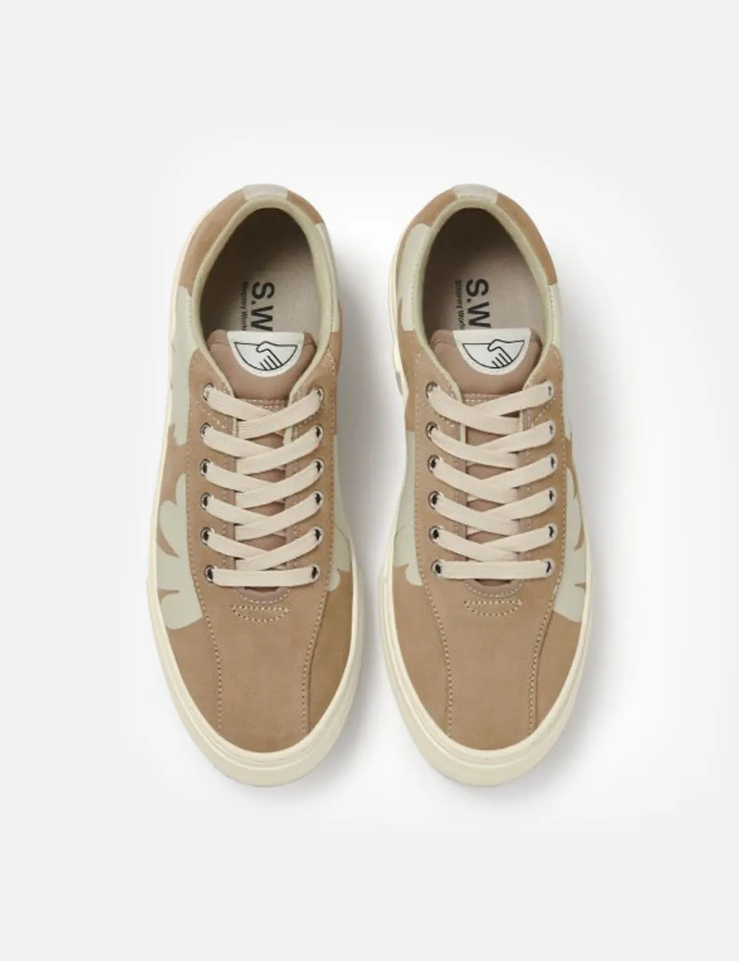 Stepney Workers Club Dellow Shroom Hands Trainers (Cup) - Earth/White sold by Article London product image thumbnail 3