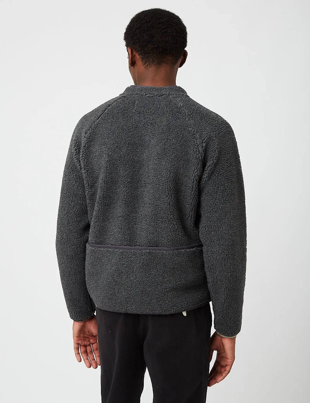 Folk Puzzle Zip Fleece Jacket - Slate Melange sold by Article London product image thumbnail 4