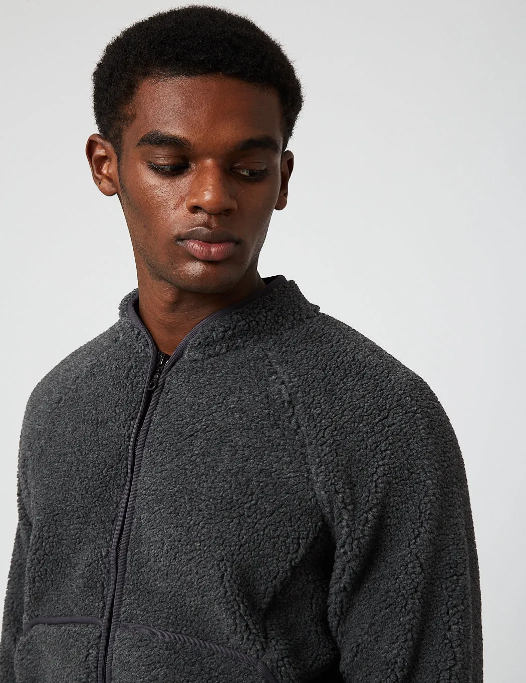 Folk Puzzle Zip Fleece Jacket - Slate Melange sold by Article London product image thumbnail 2