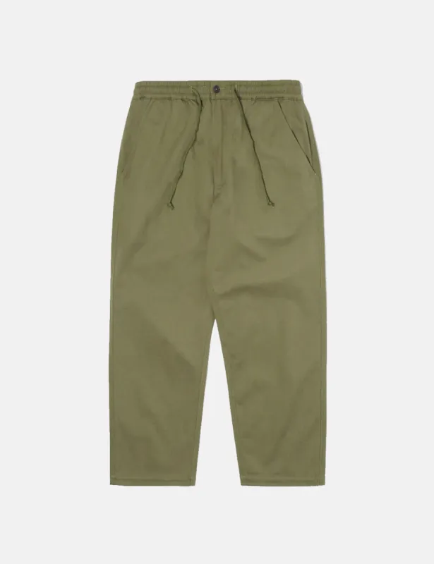 Universal Works Hi Water Trouser (Wide) - Light Olive made by Article London