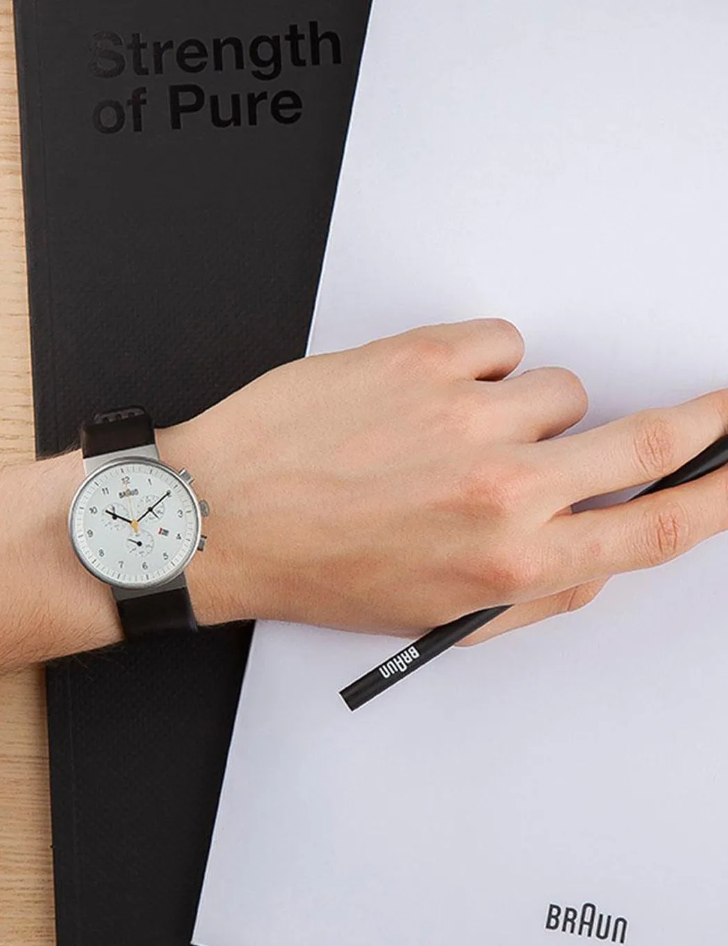 Braun BN0035 Watch - Black/White Face sold by Article London product image thumbnail 2