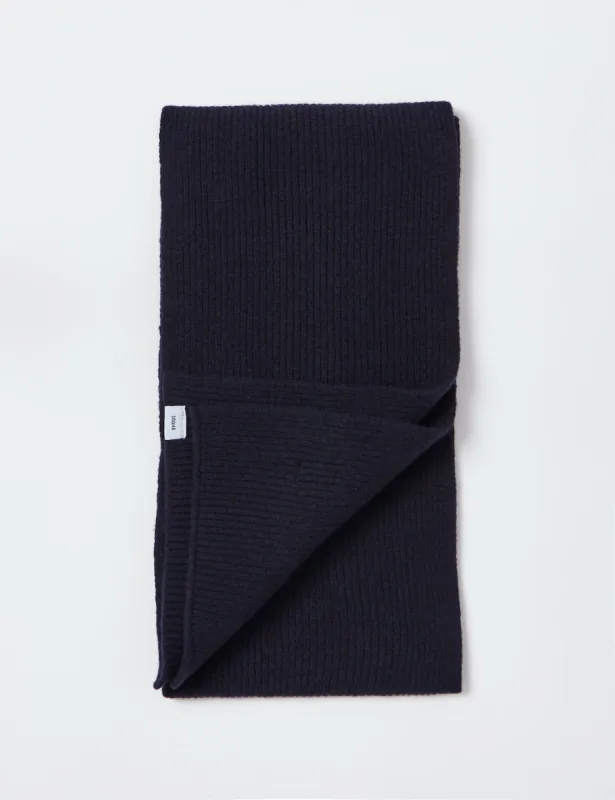 Bhode Hawick Scarf (Lambswool) - Navy Blue sold by Article London