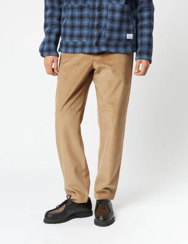 Bhode x Brisbane Cord Pant (Relaxed, Straight) - Fawn Khaki sold by Article London