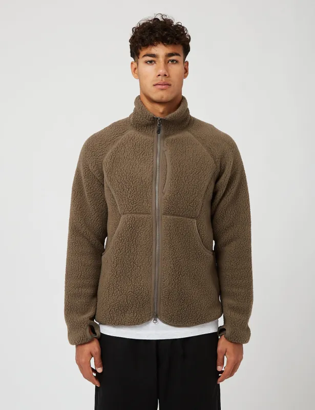 Snow Peak Thermal Boa Fleece Jacket - Khaki Green sold by Article London