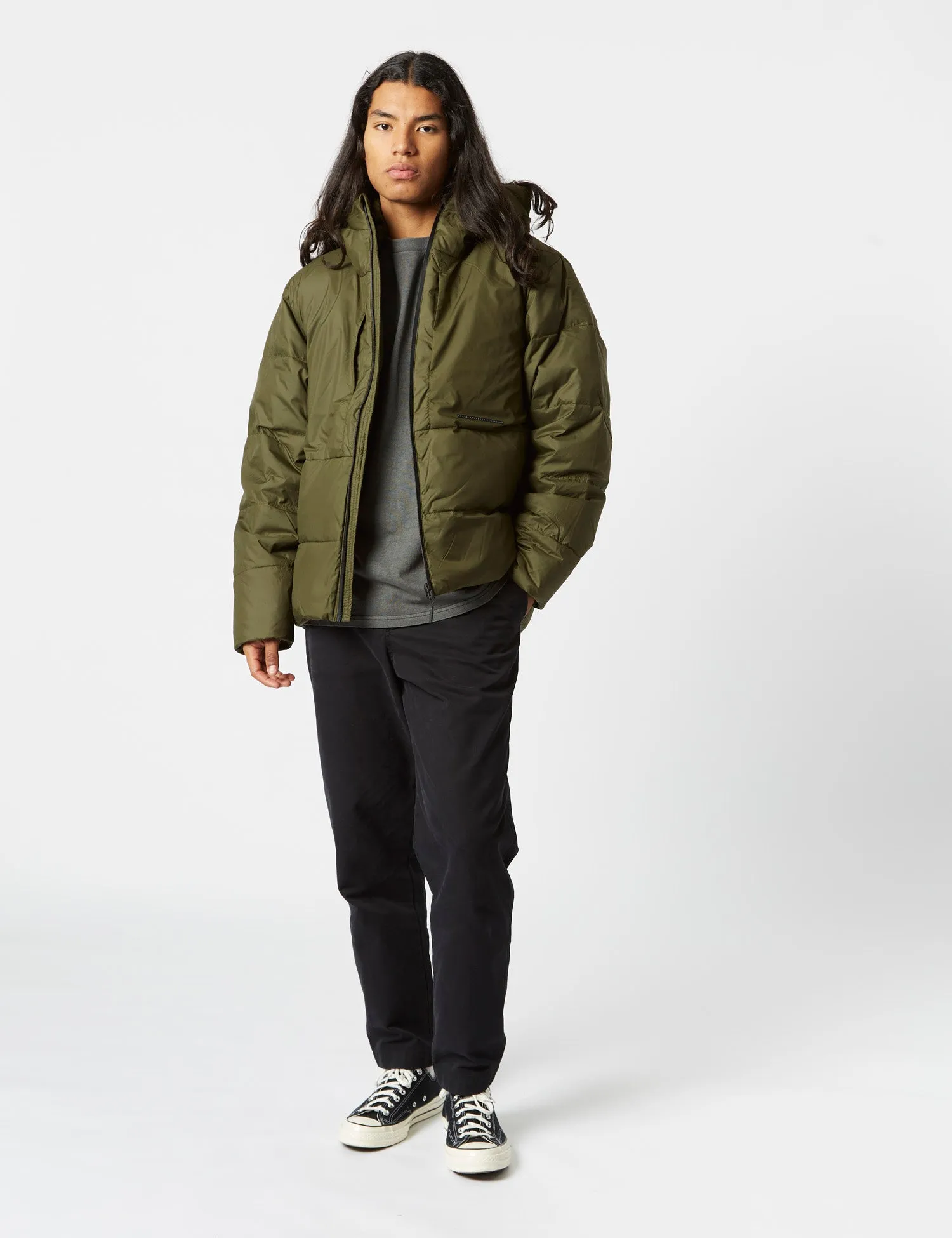 Norse Projects ARKTISK Asger Pertex Quantum Down Jacket - Army Green sold by Article London product image thumbnail 2